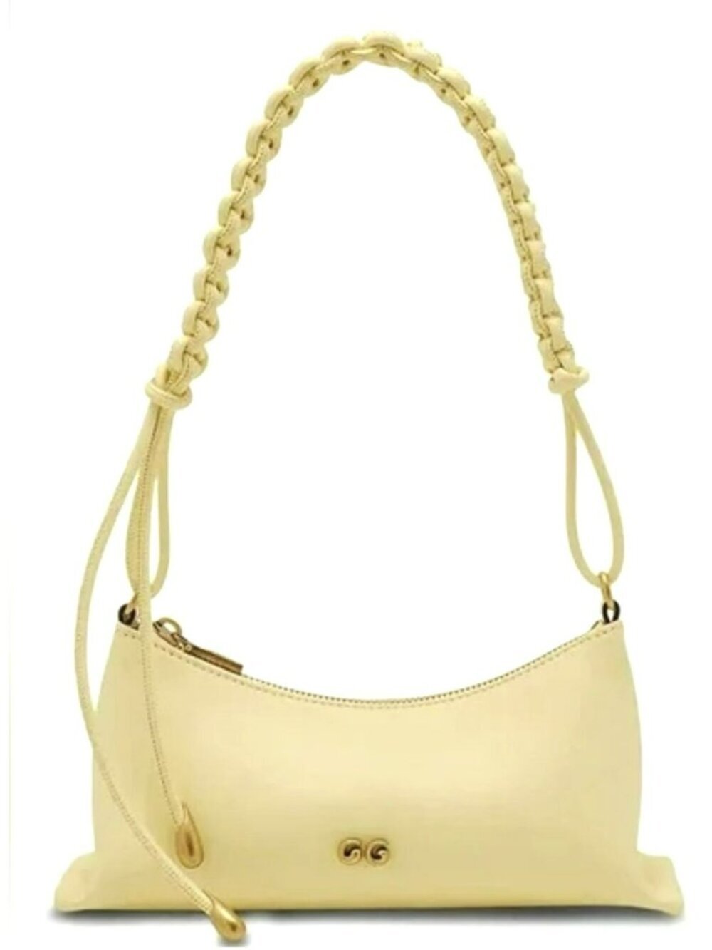 CULT GAIA $498 OSA Shoulder Bag Leather Buttercream Yellow NEW - Picture 2 of 8